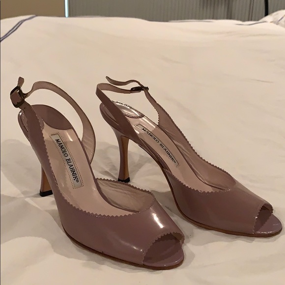 Manolo Blahnik Lavender/rose color. Size 7.5. - Picture 2 of 6